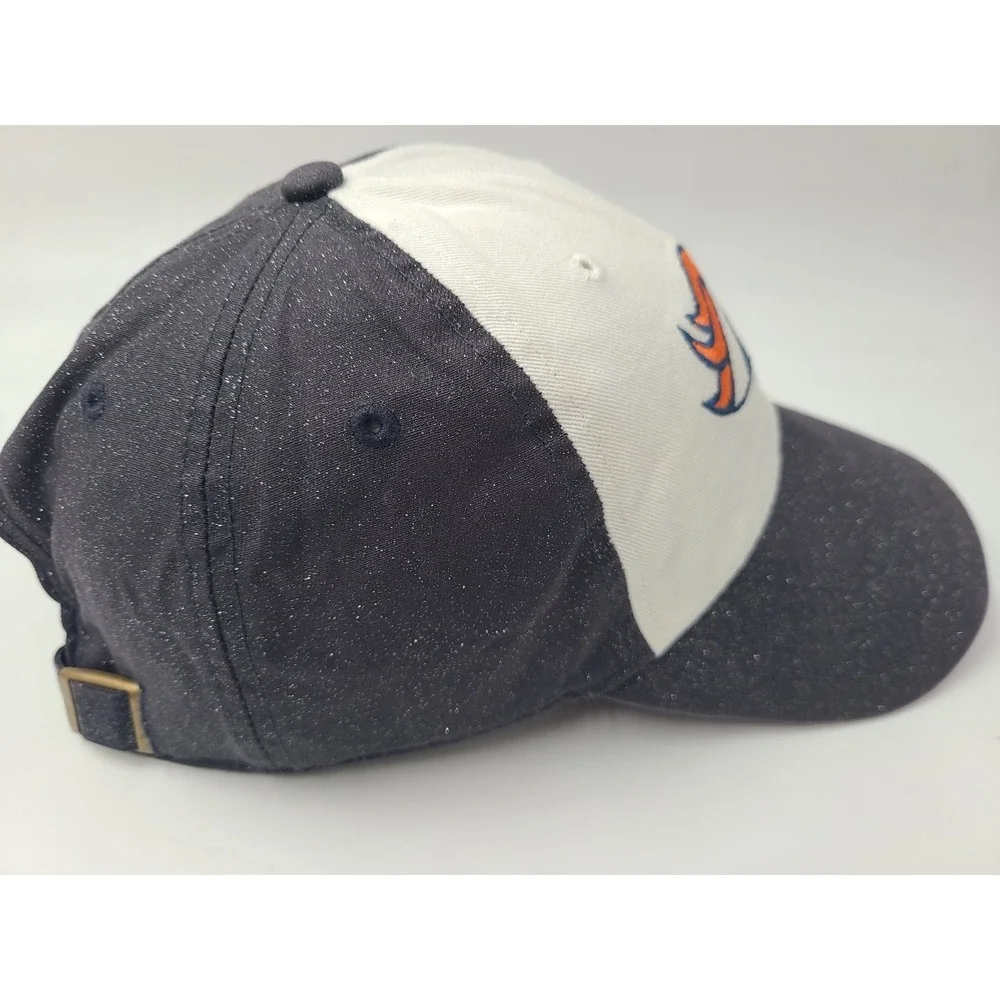 Women Denver Broncos Glitter Sparkles NFL‎ Team Apparel Strapback Hat Cap White